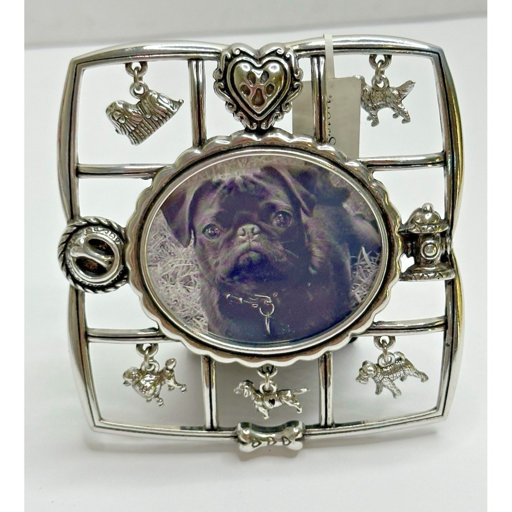 Brighton Pedigree Dogs Silver Metal Photo Picture Frame Dog Charms NEW